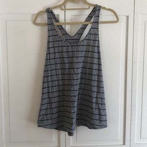 Lululemon Gray Striped Tank size 6